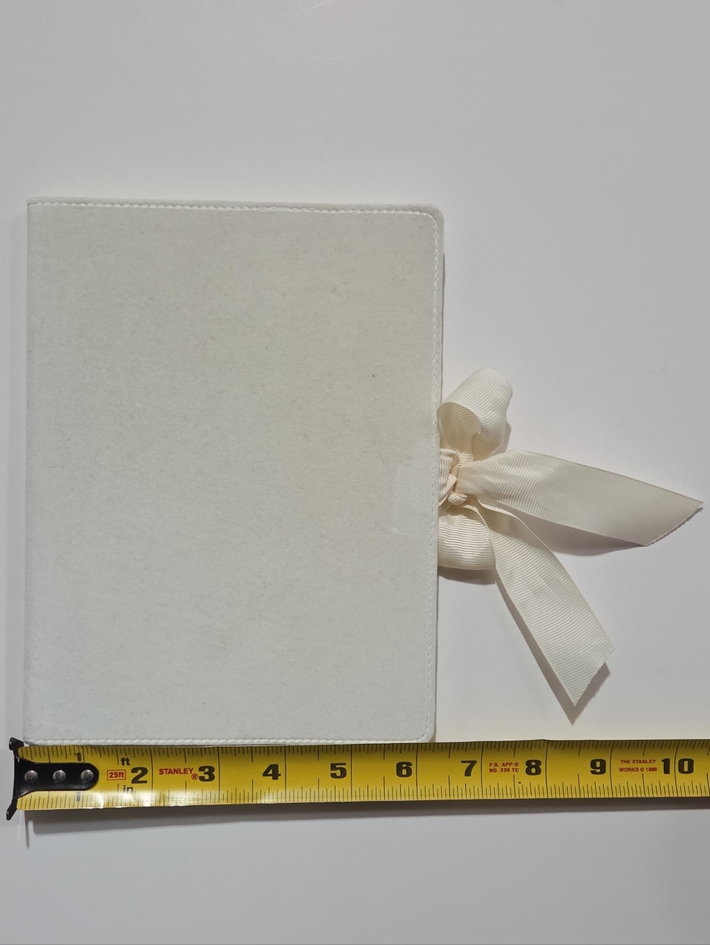 white velvety notebook - Picture 3 of 4